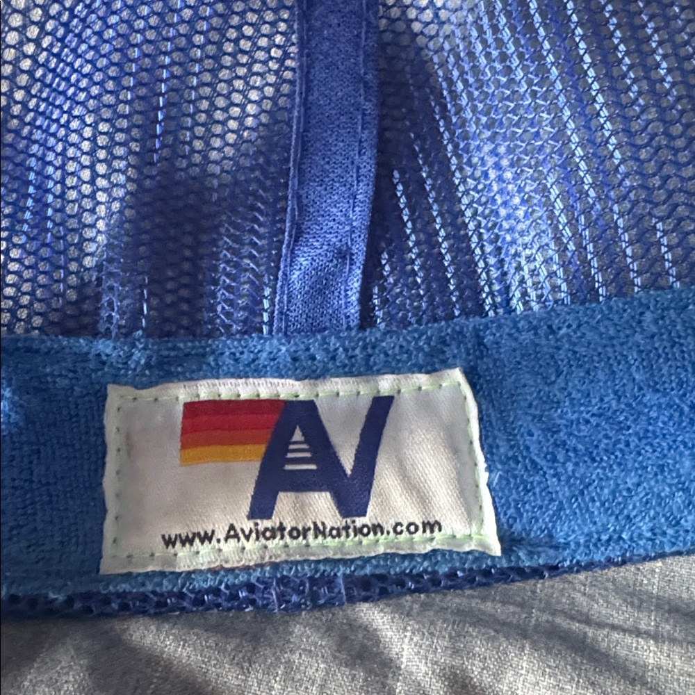 Aviator Nation Kids Youth Blue Hat with Vibrant Patch - Picture 3 of 4